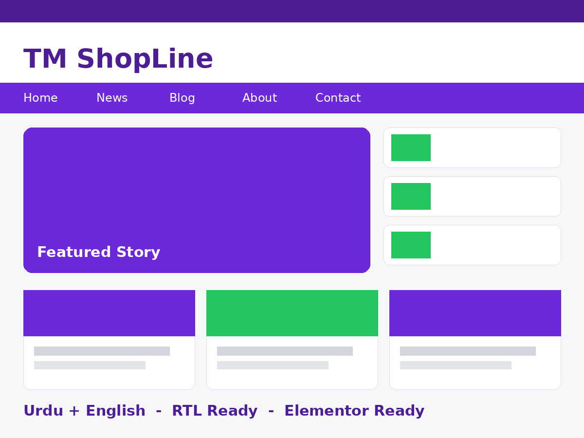 TM ShopLine (WooCommerce Shop) preview